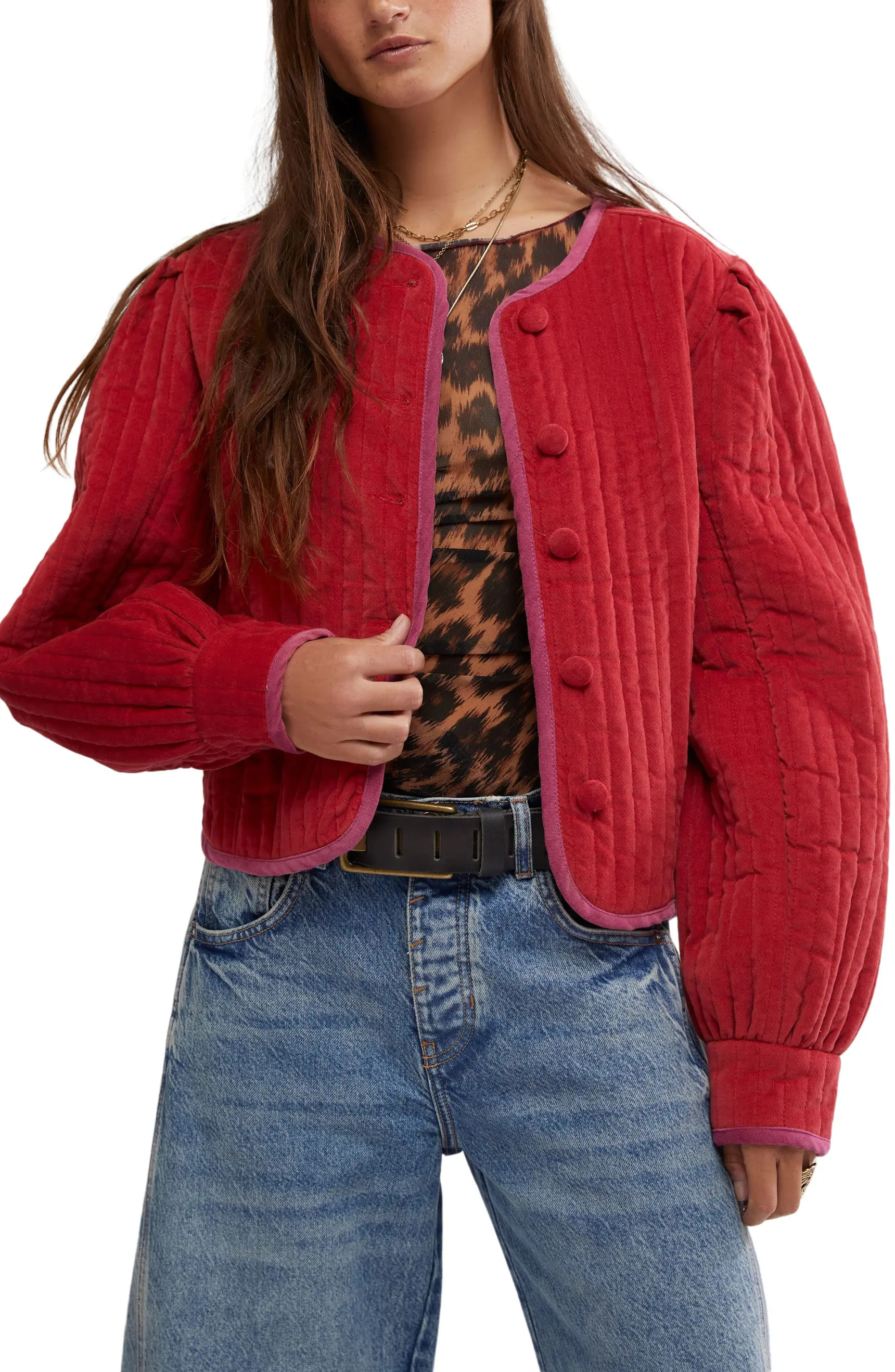 Free People Natalia Stretch Cotton Quilted Jacket | Nordstrom | Nordstrom