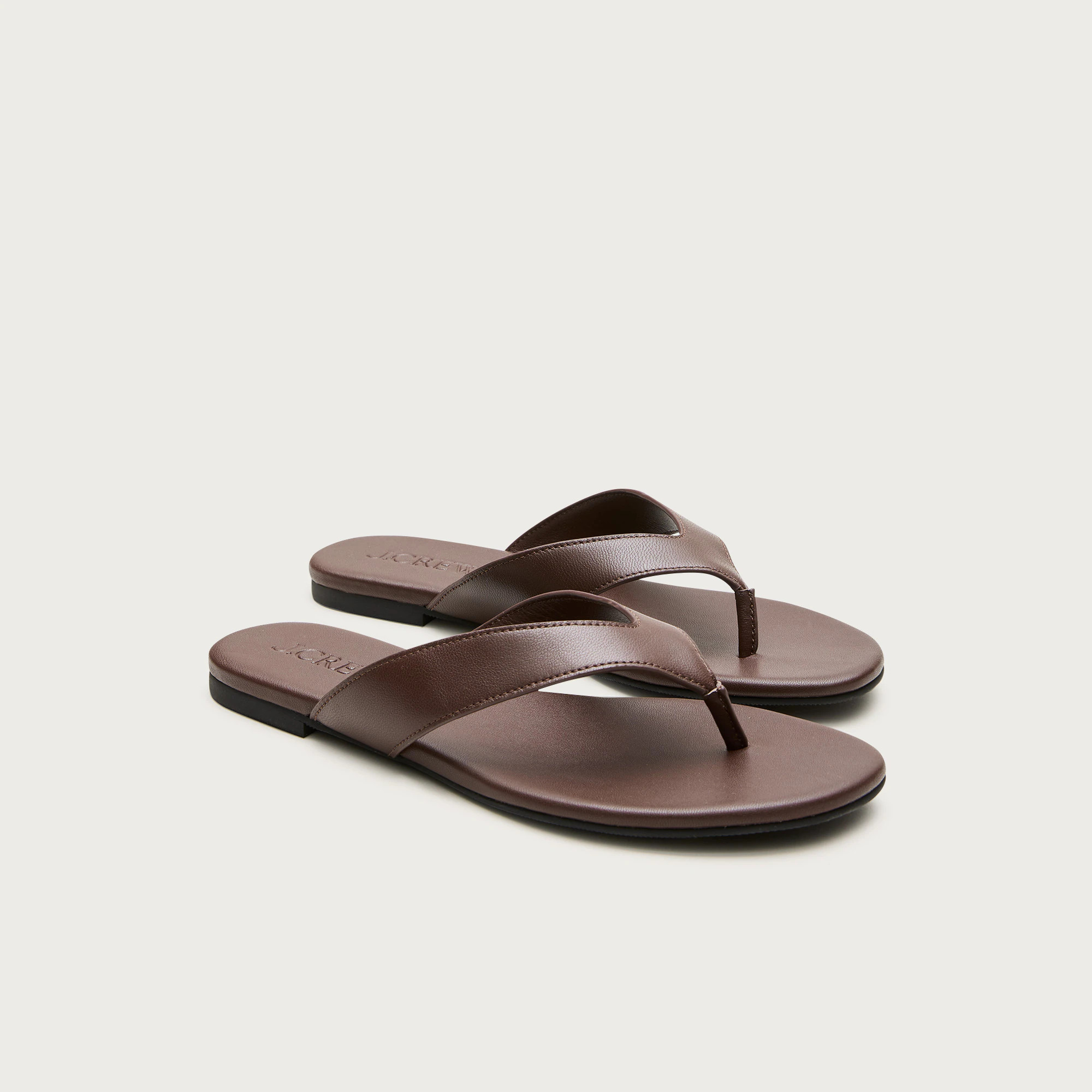 Audrey slim thong sandals in leather | J. Crew US
