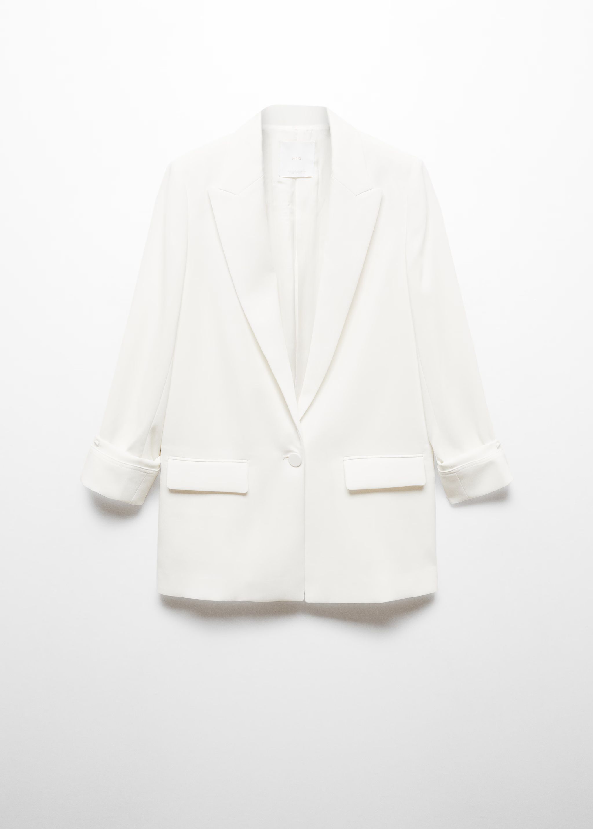 Tailored jacket with turn-down sleeves | MANGO (US)