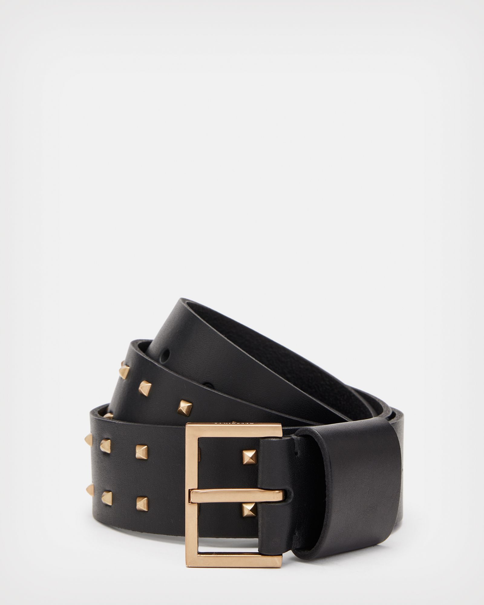 Maxie Leather Studded Belt | AllSaints US