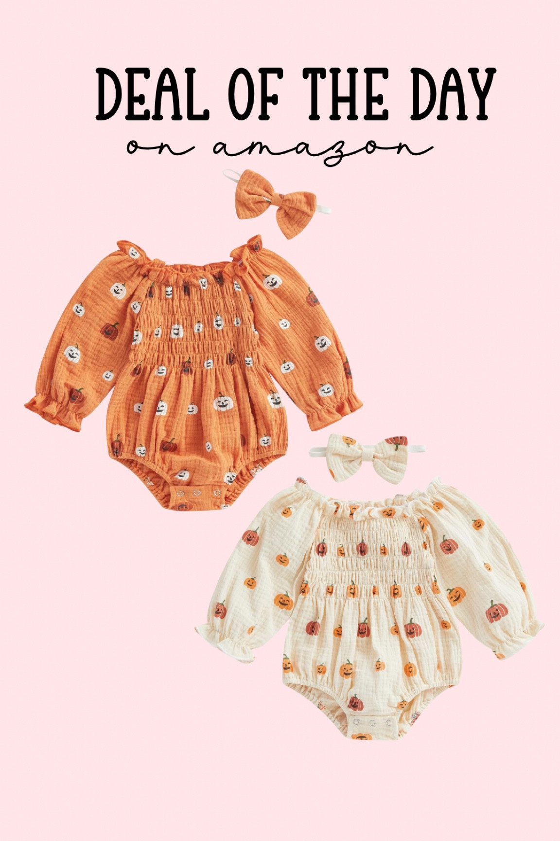 Less than $10 for these adorable pumpkin rompers!

#LTKSeasonal #LTKBaby #LTKFallSale
