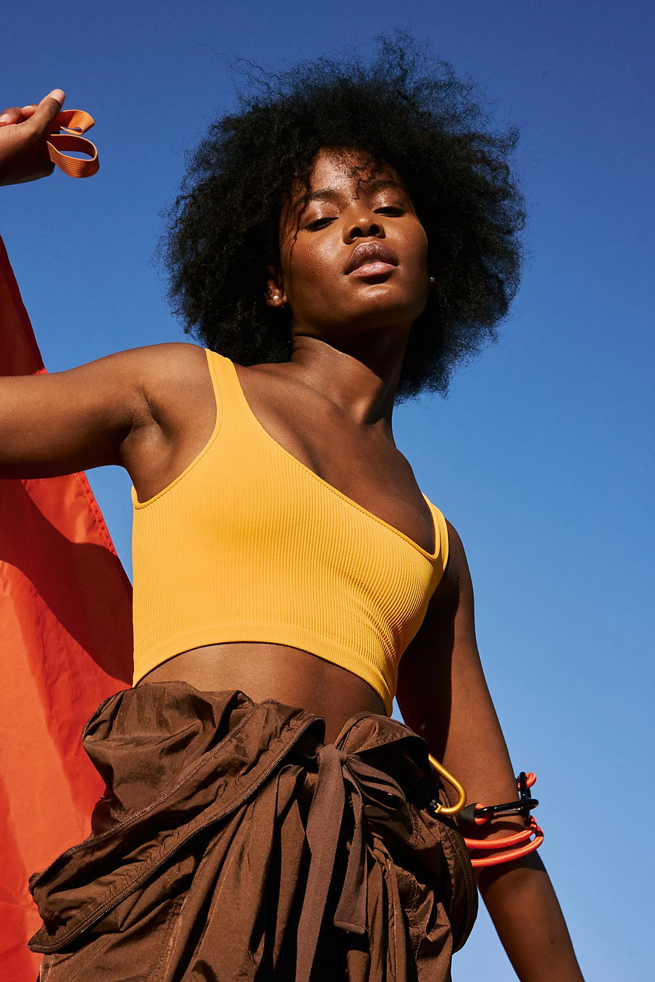 Happiness Runs Square Neck Crop Tank | Free People (Global - UK&FR Excluded)