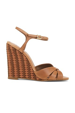 Schutz Keefa Wedge in Caramel Coffee from Revolve.com | Revolve Clothing (Global)
