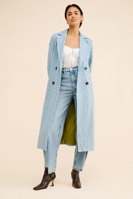 Never Fully Dressed Denim Harper Trench Coat | Anthropologie (US)