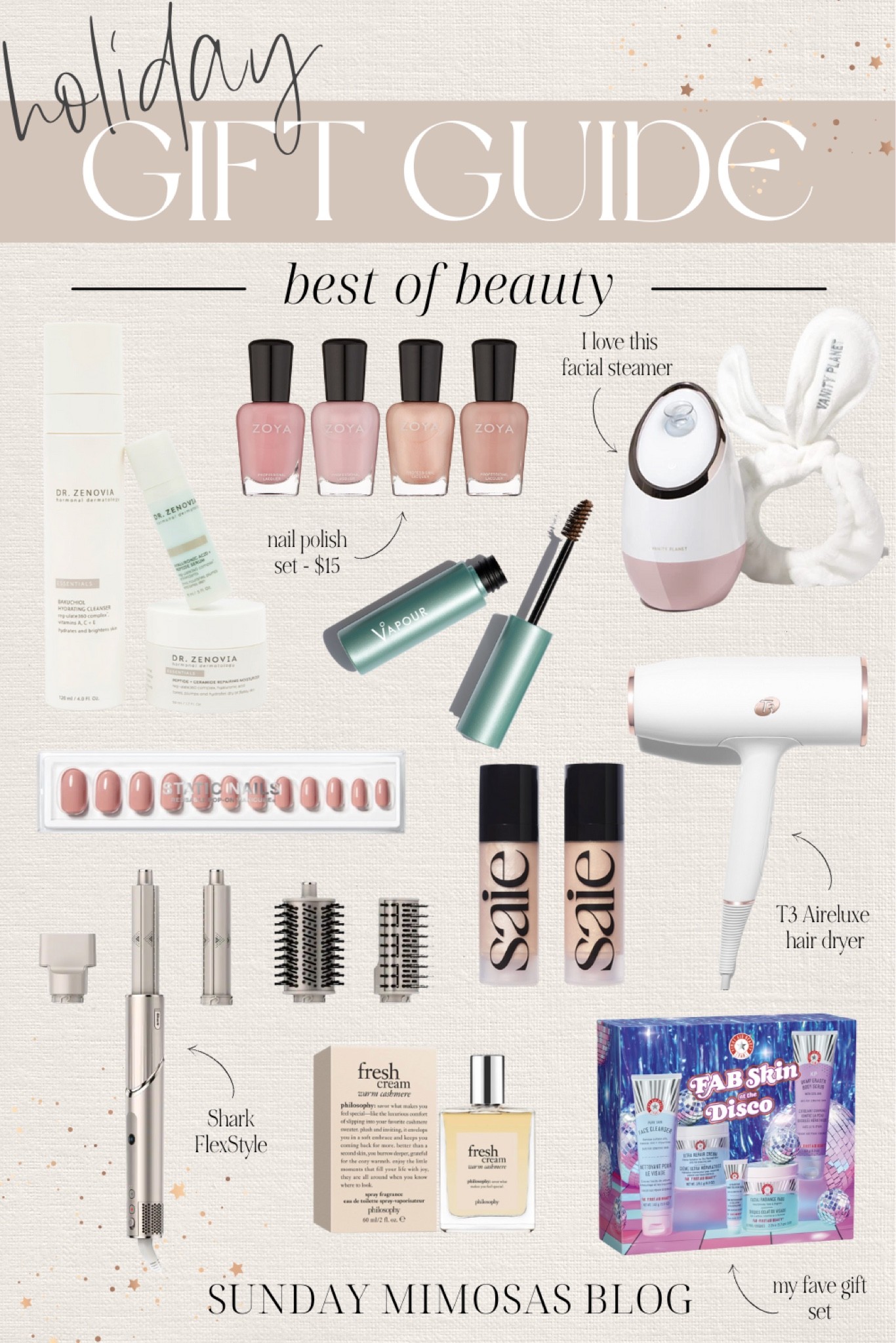 Holiday Gift Guide: Beauty gift ideas

Beauty gifts, beauty gift sets, shark flexstyle, vanity planet steamer, zoya nail polish, first aid beauty gift set, Christmas beauty gift set, holiday beauty gift set, Dr. Zenovia skincare, saie beauty, t3 hair dryer, warm cashmere perfume, static nails press on nails #beautygifts #beautygiftsets #holidaygiftideas #giftsforher #beautygiftideas #christmasgiftideas

#LTKHoliday #LTKbeauty #LTKSeasonal