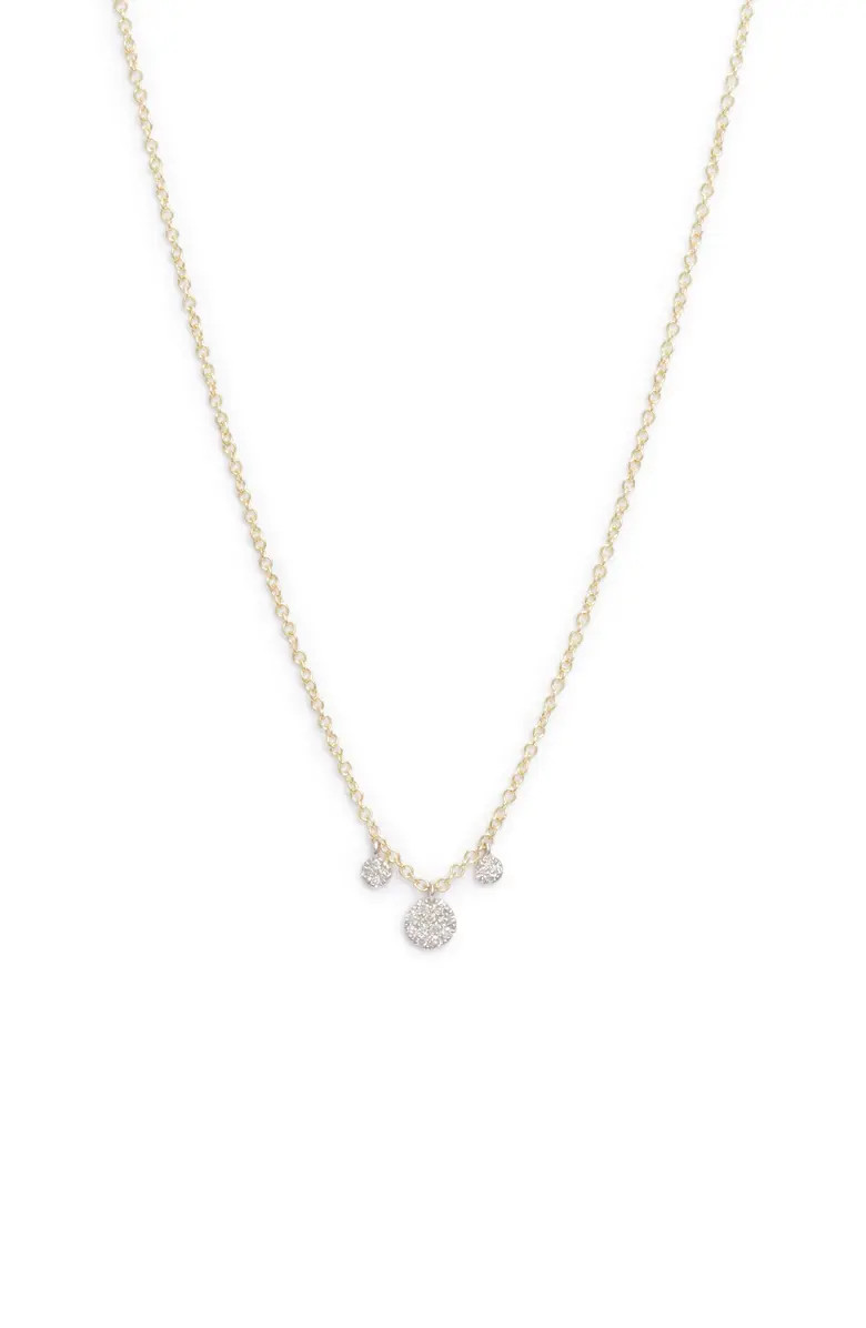 Diamond Pavé Charm Necklace | Nordstrom