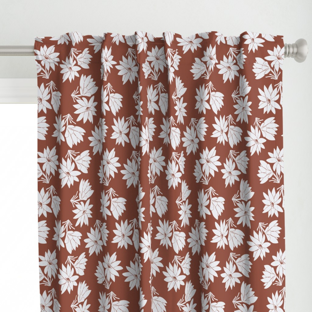 Bitterroot Bloom Stoneware Curtain Panel bycoastlstudio | Spoonflower