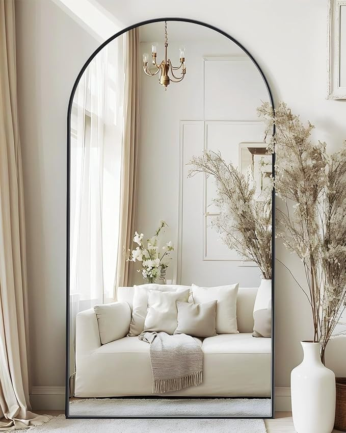 Antok Full Length Mirror, 76"x34" Arched Floor Mirror, Mirror Full Length with Stand, Wall Mounte... | Amazon (US)