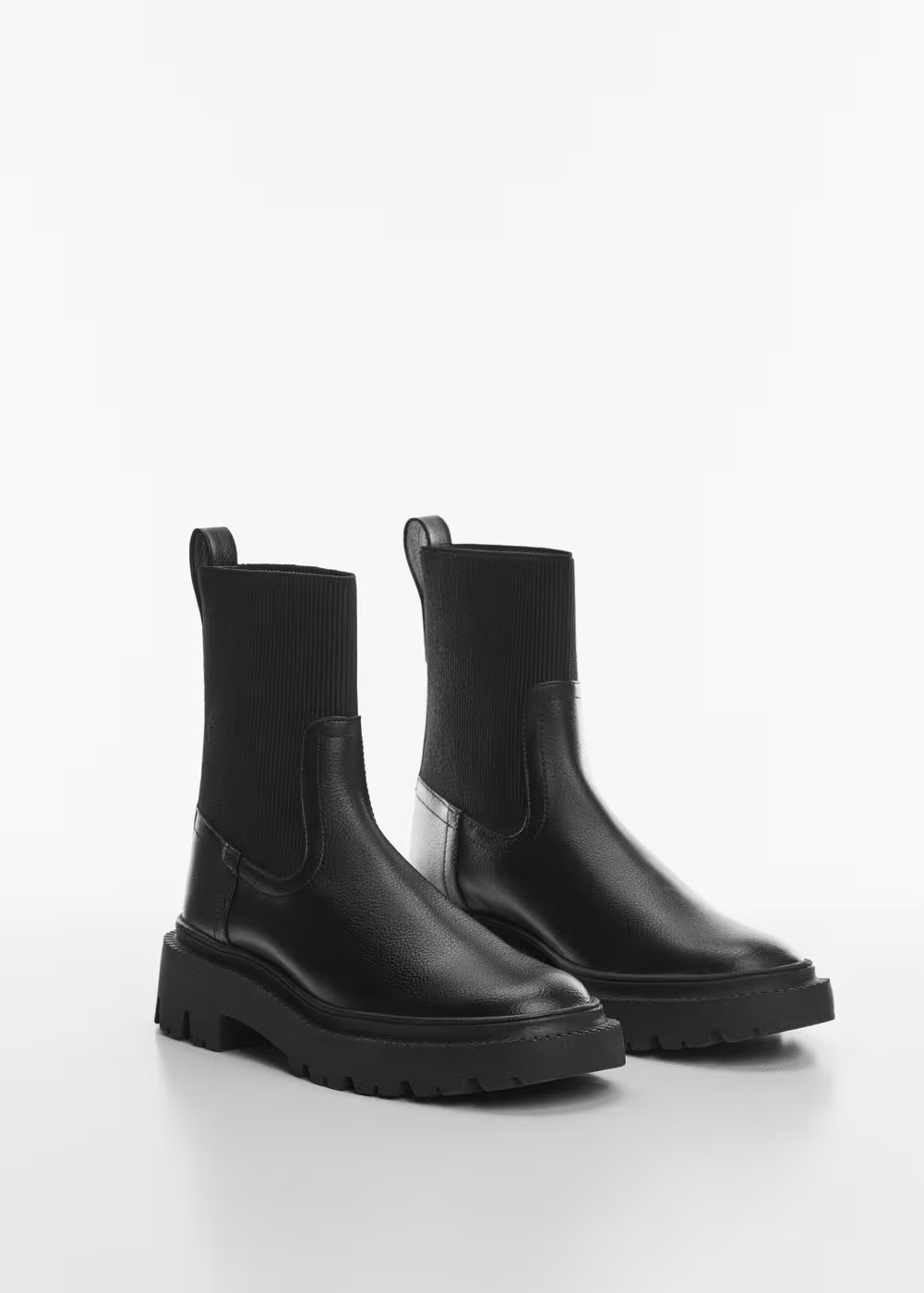 Platform track-sole ankle boots -  Women | Mango USA | MANGO (US)