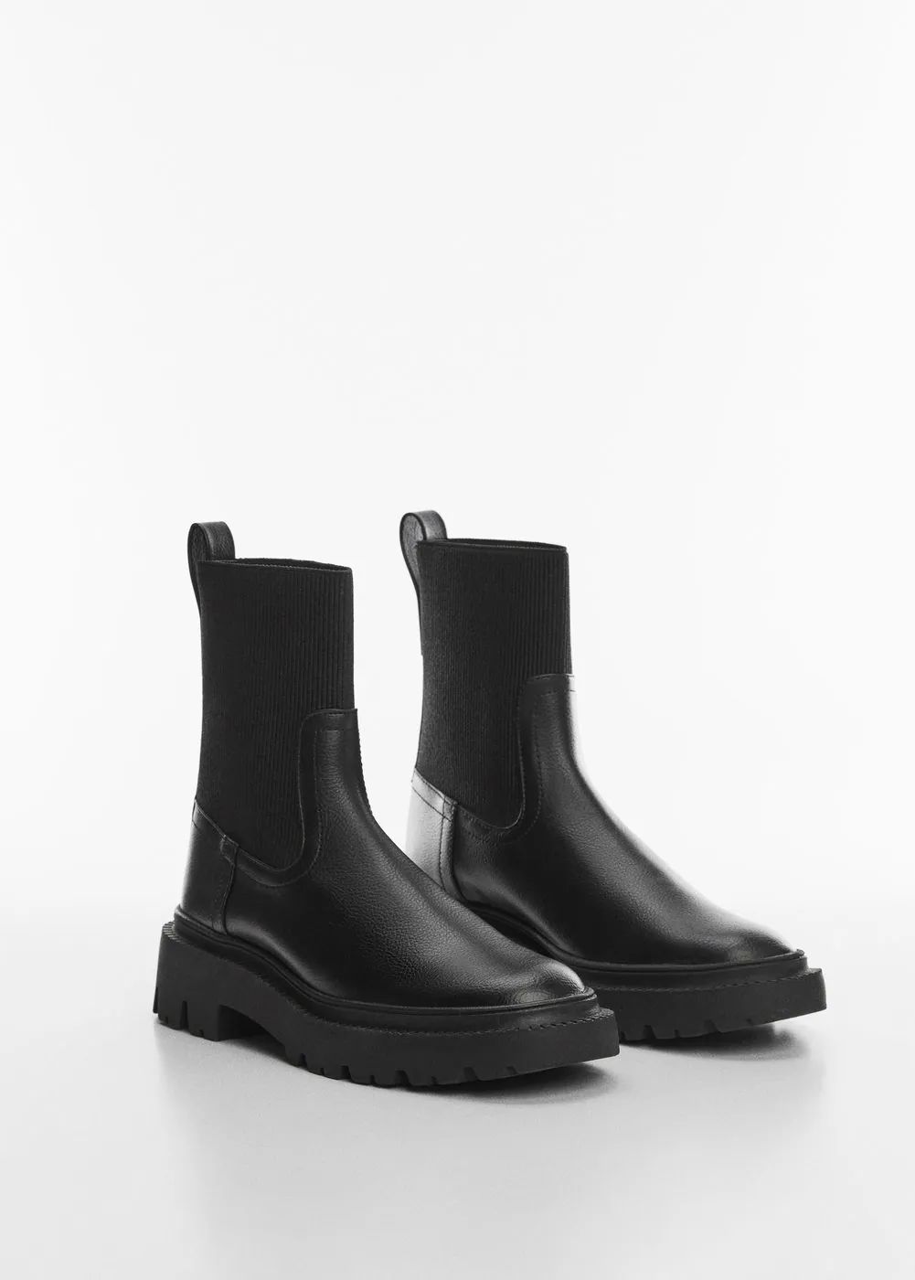 Platform track-sole ankle boots -  Women | Mango United Kingdom | MANGO (UK)