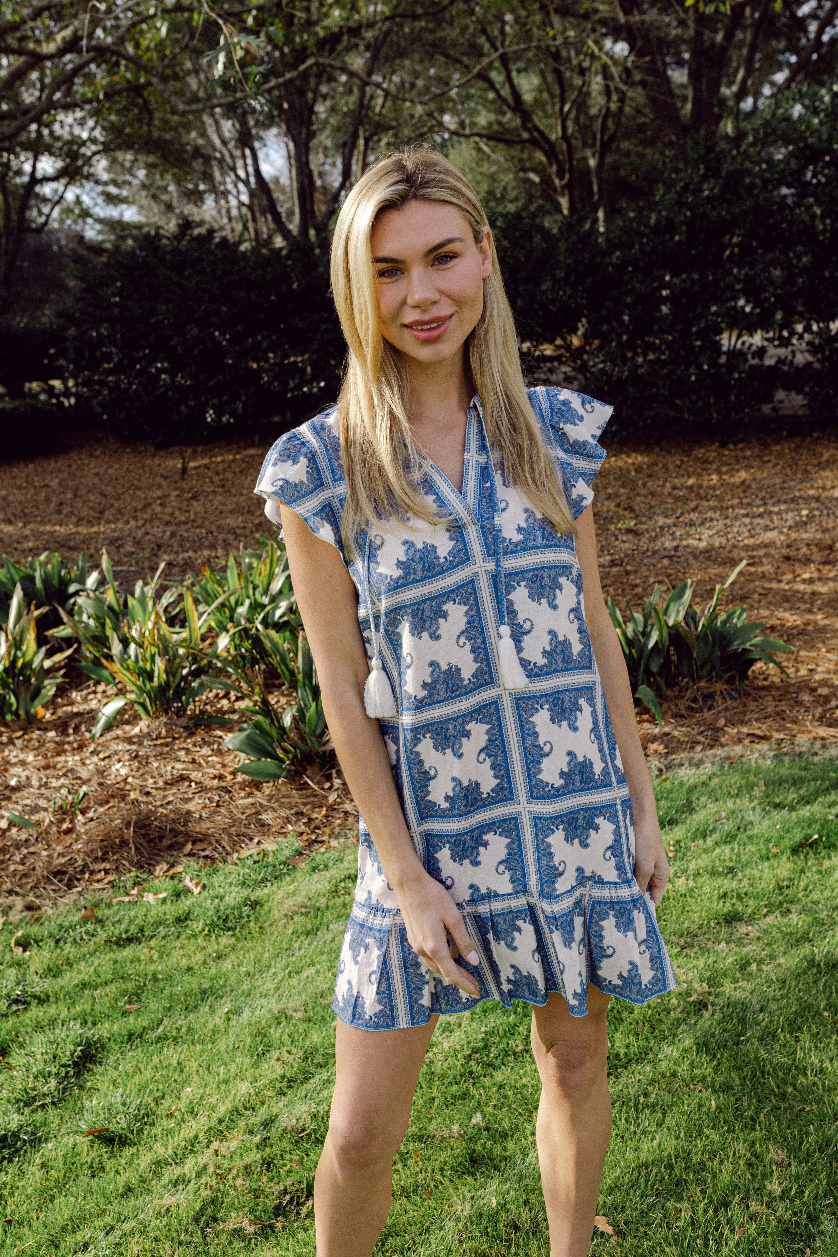 Paisley Park Print Ruffle Hem Dress | Sail to Sable