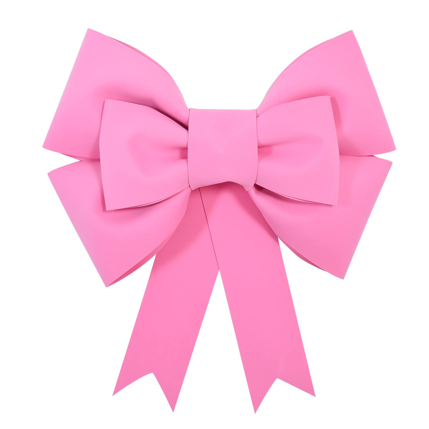 TONIFUL Big Pink Bow 20" Large Outdoor Bow Wreath Bow for Christmas Tree Topper, Door Windows Decora | Amazon (US)