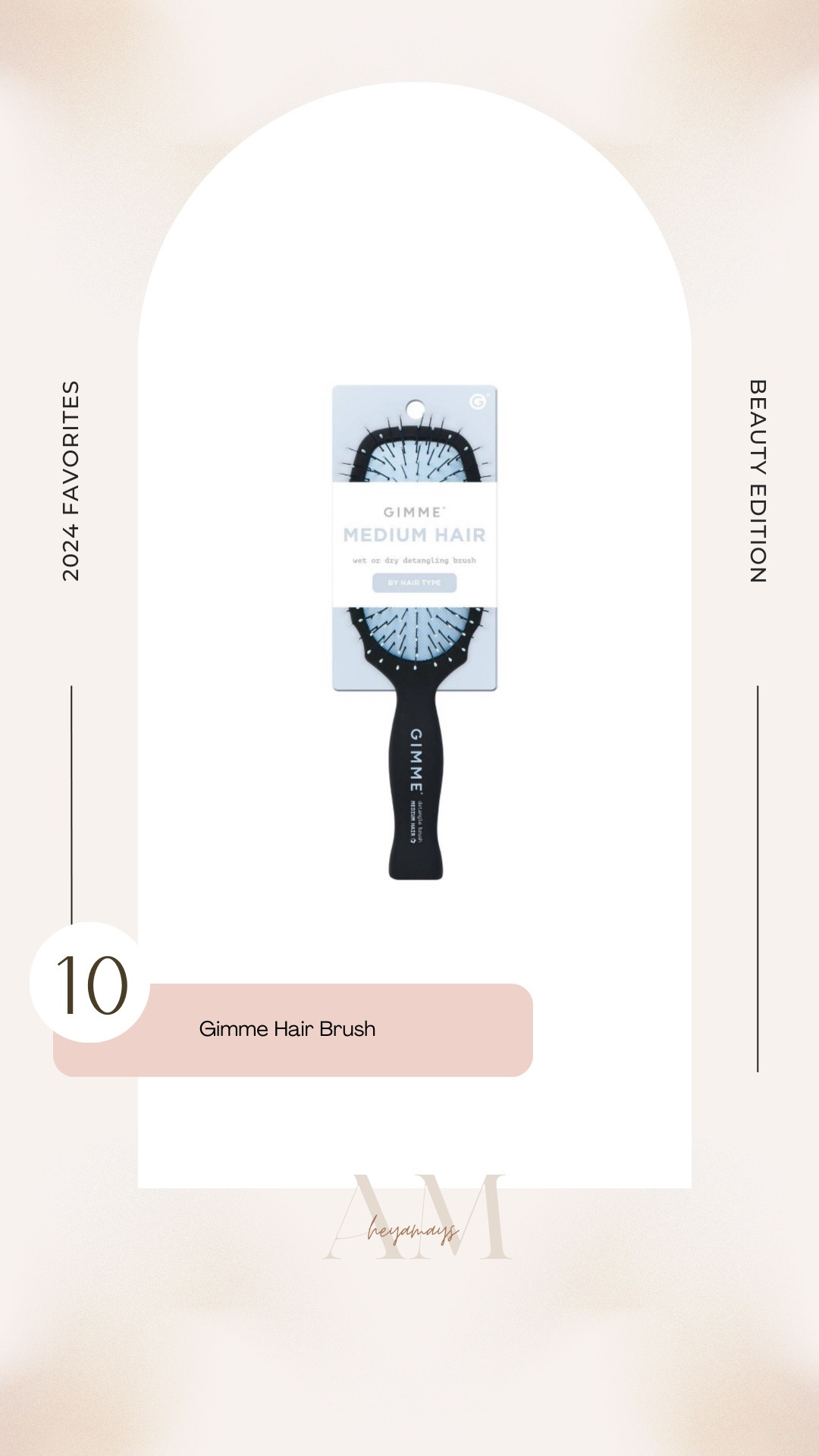 I bought this hair brush towards the end of 2024 but it quickly became a favorite!! It gives the perfect subtle scalp massage when brushing. It also gives that beautiful brushed out look when I brush through my curled hair in the morning! All while still holding my curls. So many great things to say about the Gimme brush!!

#LTKStyleTip #LTKBeauty