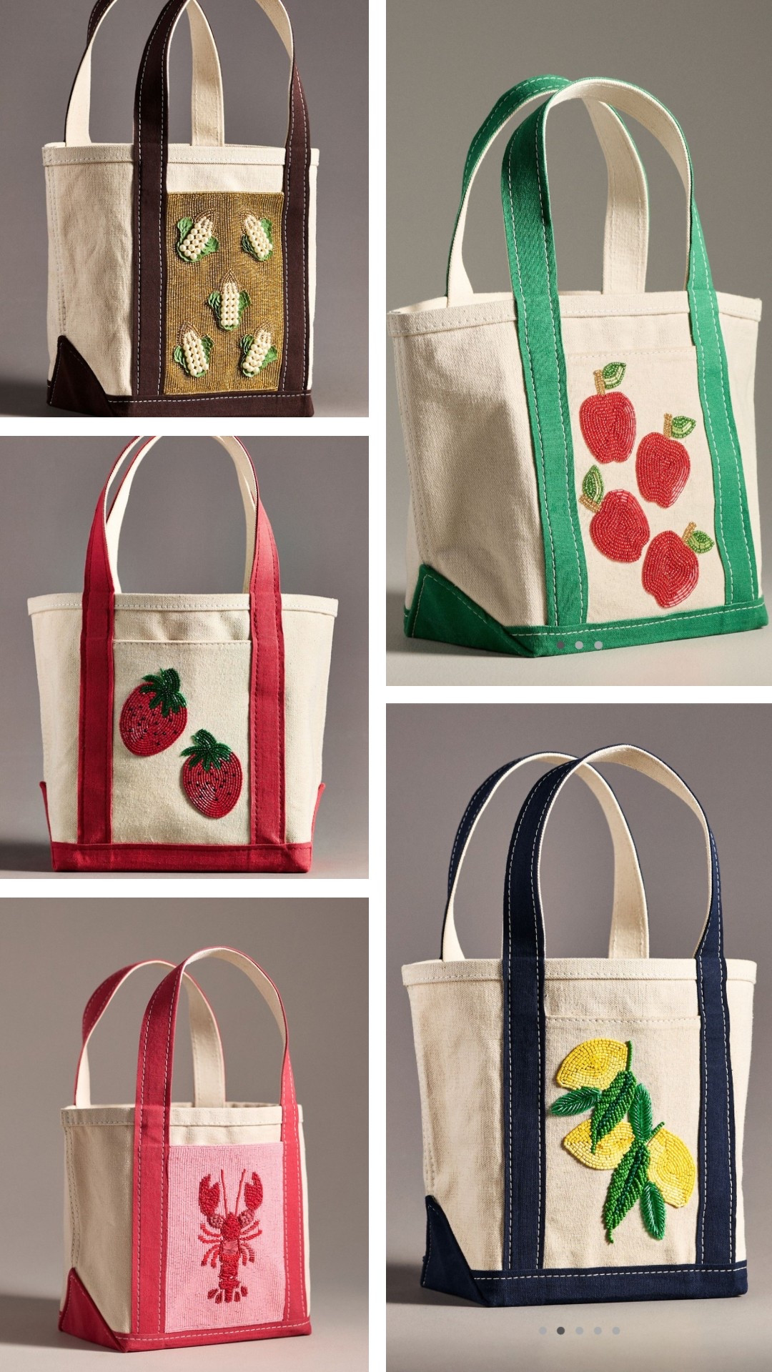 Cutest canvas bags 🍓🌽 

#LTKStyleTip #LTKGiftGuide