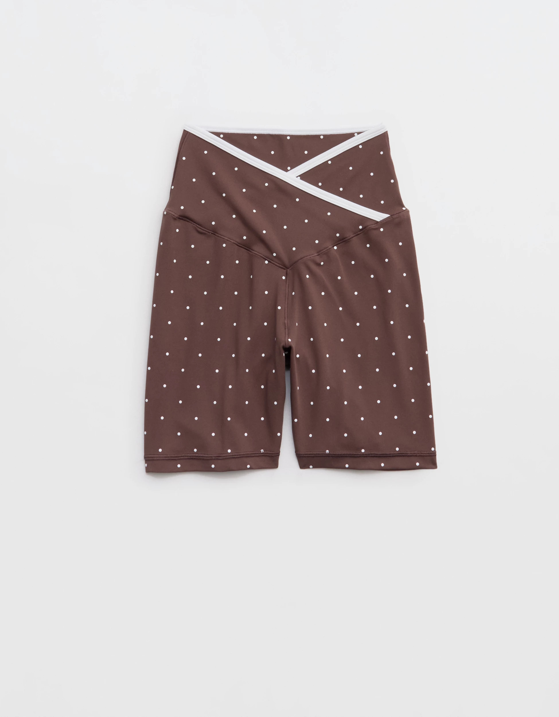 OFFLINE By Aerie Real Me Tipped Crossover High Waisted 5" Bike Short | Aerie