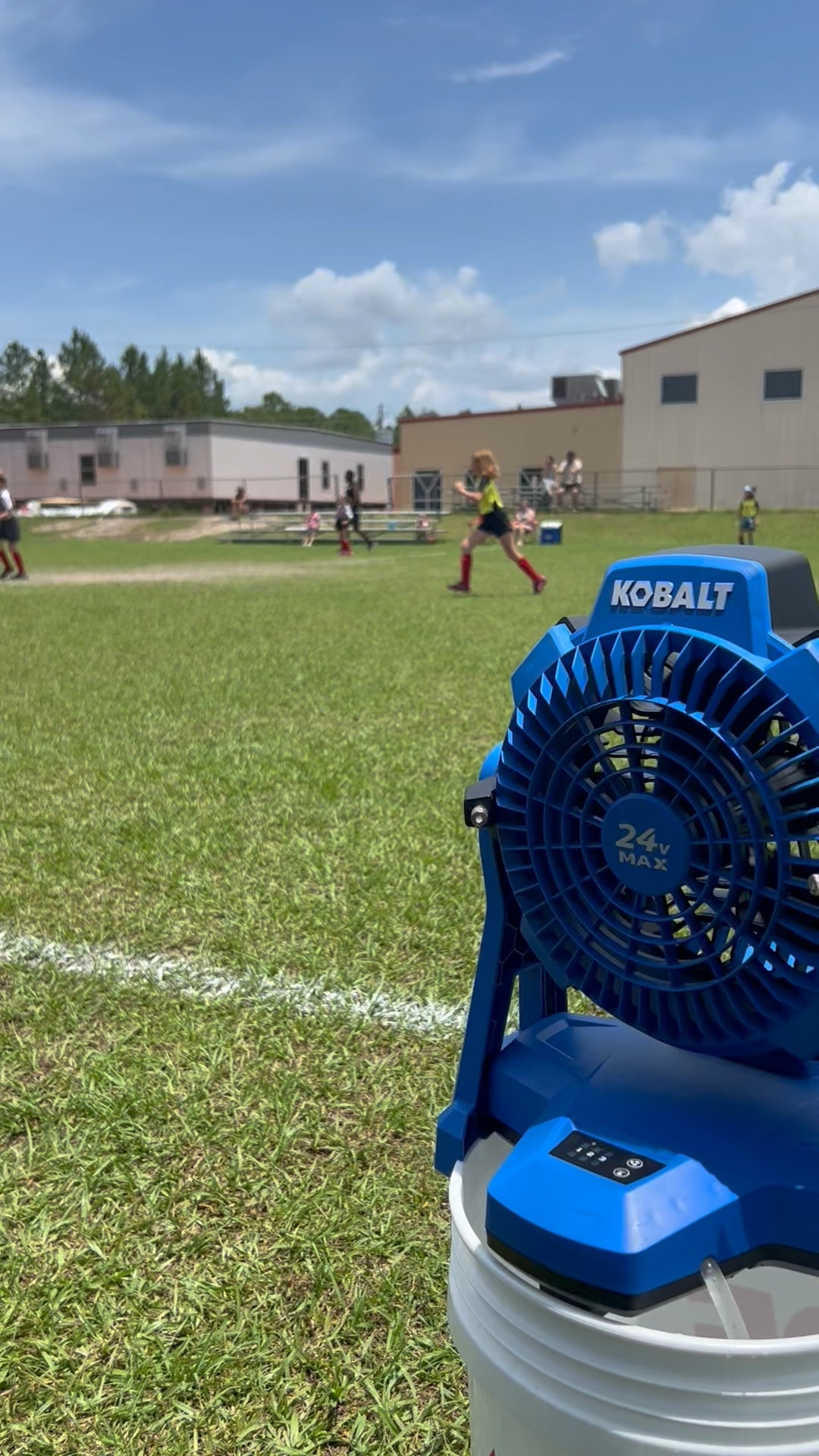 Soccer Saturdays are a lot cooler with this Kobalt fan we snagged from Lowe’s. It even has a misting option ✨

#LTKFamily #LTKActive