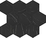 Daltile Perpetuo 8" X 8" Glazed Porcelain Hexagon Marble Look Wall & Floor Tile in Matte Infinite Bl | Amazon (US)
