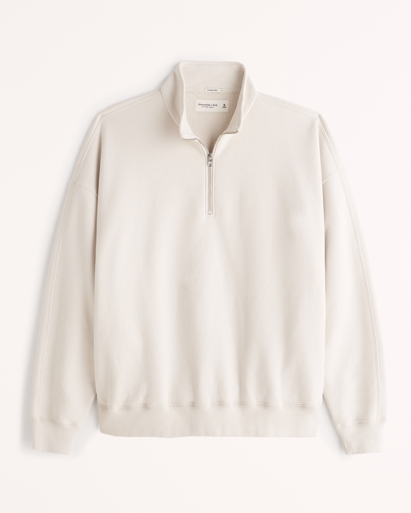 Essential Quarter-Zip Sweatshirt | Abercrombie & Fitch (US)