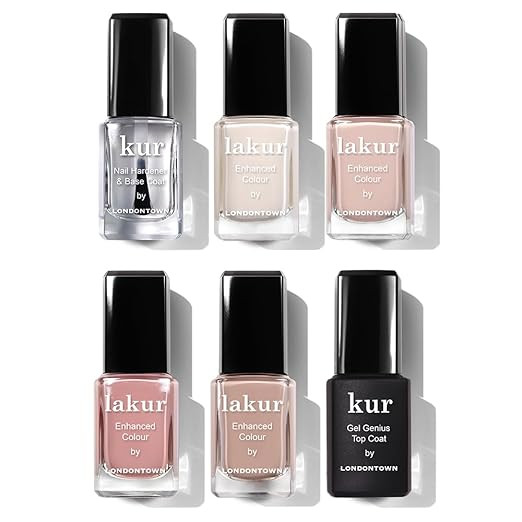 LONDONTOWN The Sophisticate Collection - Full Manicure Nail Polish Kit with Nail Hardener & Base ... | Amazon (US)
