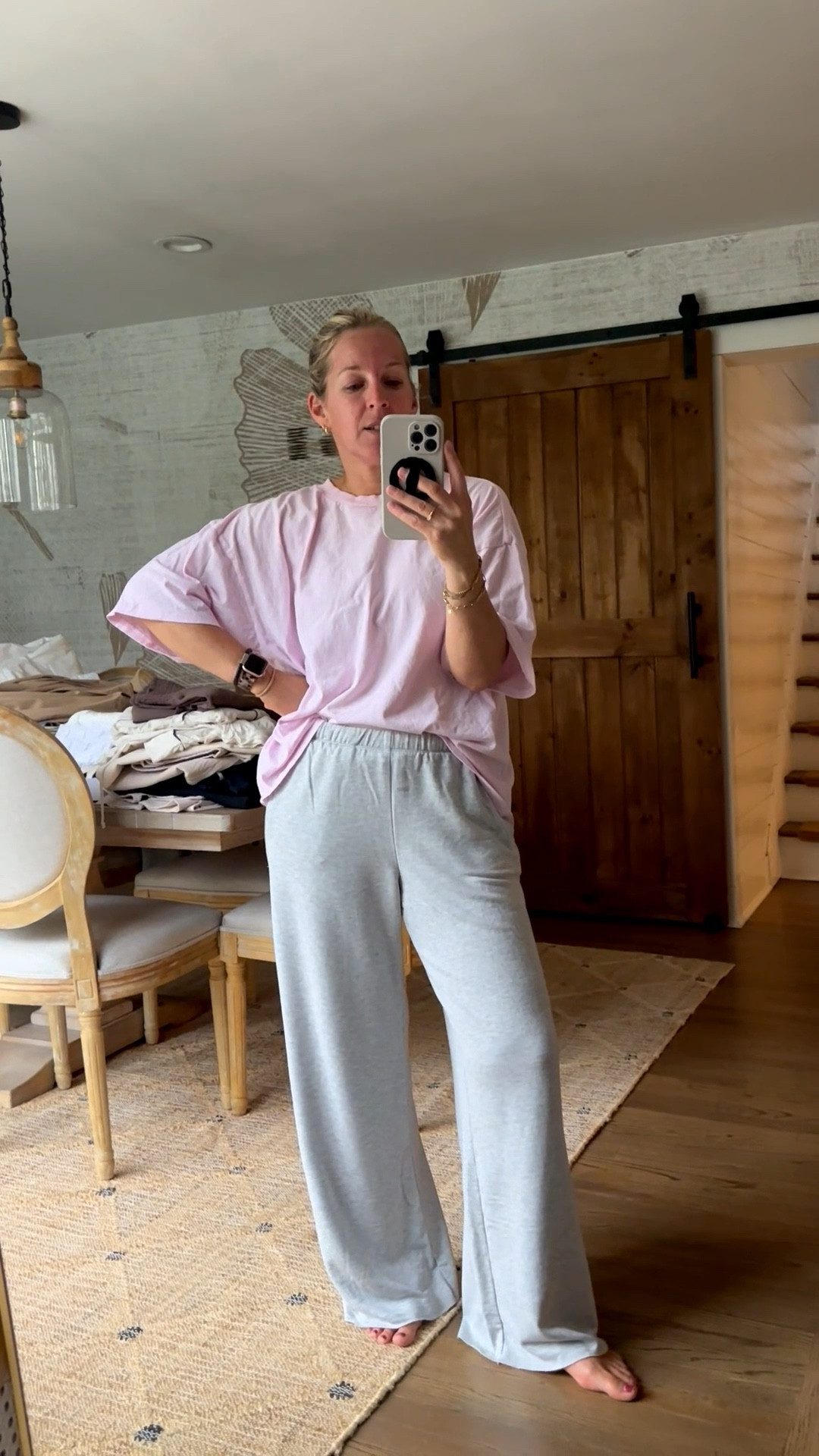 Just a regular Wednesday. Face peel mask and some comfies. Mediums in everything. Softest pants around! 

#LTKootd #LTKOver40 #LTKselfcare