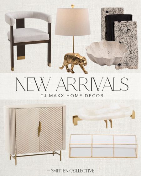 Tj Maxx new arrivals! New arrivals include this accent chair, gold tiger lamp, scalloped bowl, hand towels, cabinet, decorative tray, and glass decorative box.

new arrivals, home decor, tj maxx, tj maxx home decor, new arrivals home decor, tj maxx furniture, lamp, table lamp, living room home decor, bedroom home decor, modern home decor, trending home decor 

#LTKHome #LTKSeasonal #LTKStyleTip