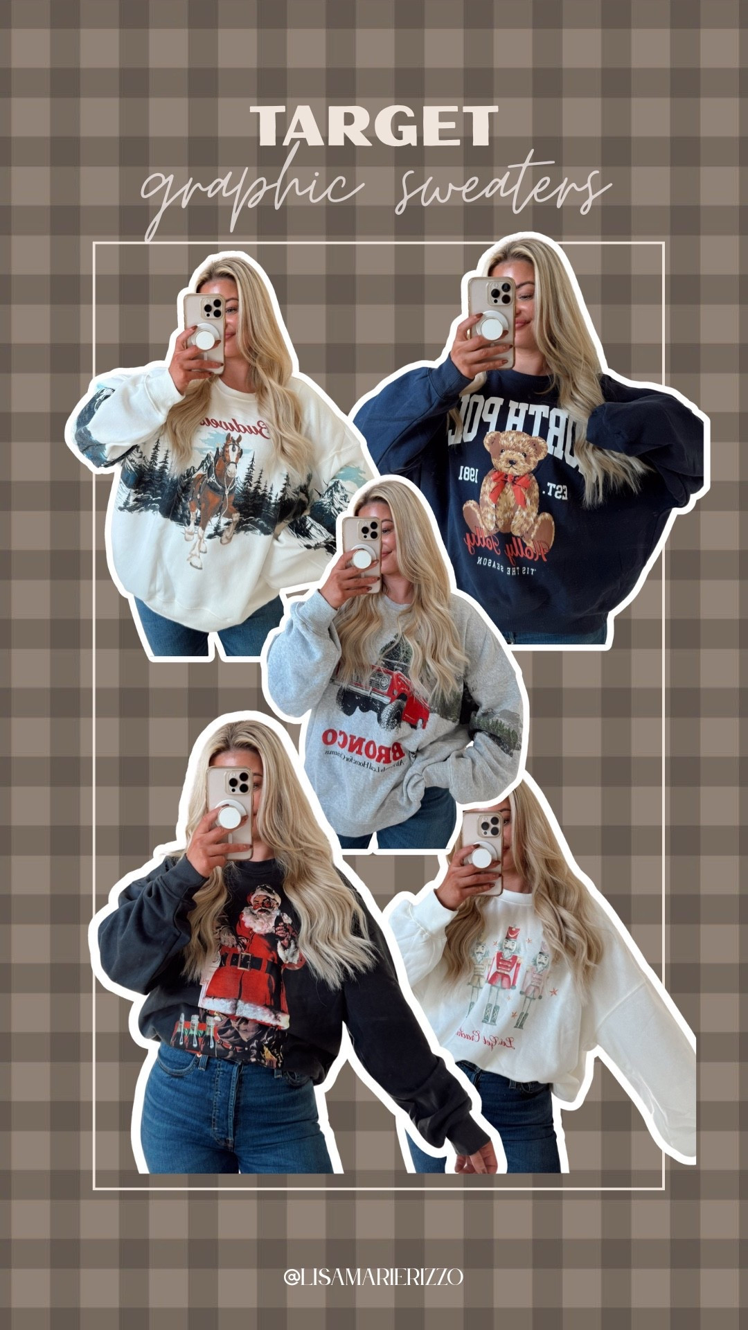 Christmas holiday graphic sweaters! I love how soft these are!!! Wearing an xl or xxl! For an oversized fit. The Coca-Cola one it’s men’s so I’m wearing a medium!

#LTKHoliday #LTKFindsUnder50 #LTKStyleTip