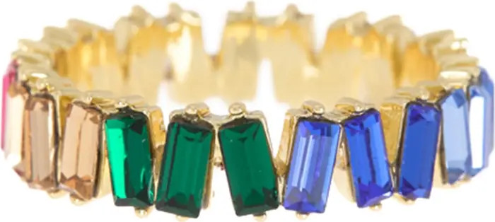 Covet Multi-Color Baguette Eternity Ring | Nordstromrack | Nordstrom Rack