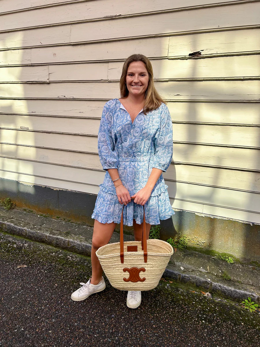 Evans Mini Dress Blue Waves | Madison Mathews