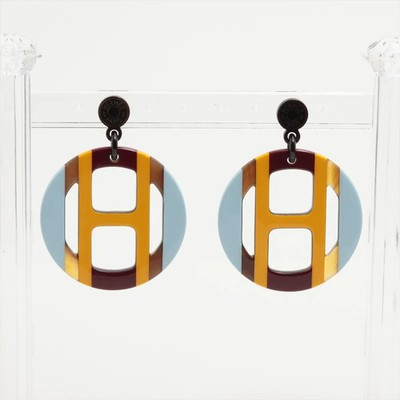 Hermès H Equip Piercing jewelry (for both ears) buffalo Horn | eBay US