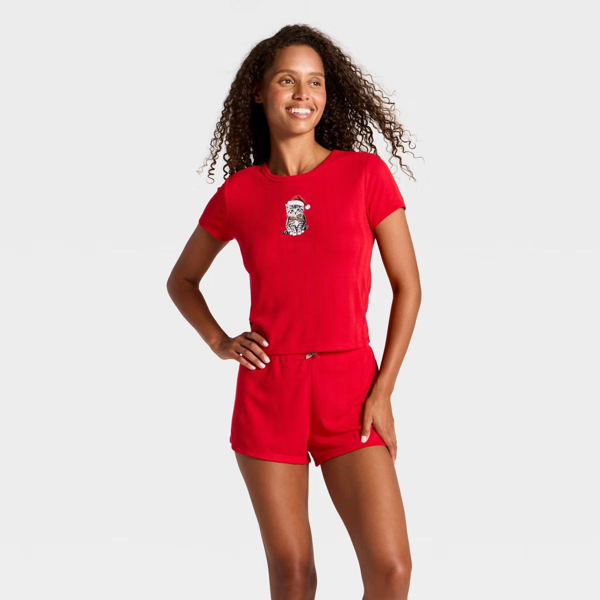Women's Pointelle Short Sleeve Top and Shorts Pajama Set - Wild Fable™ | Target