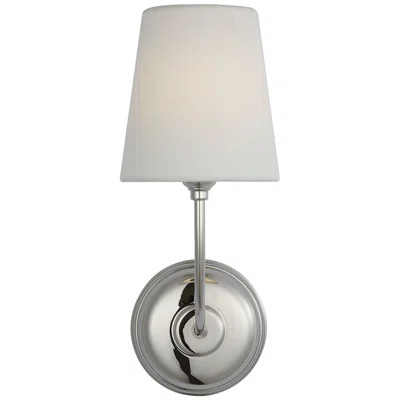 Thomas O'Brien Vendome 16" Cordless Single Sconce with Linen Shade | Wayfair North America