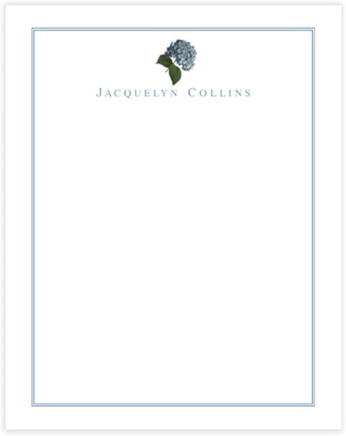 Lemon Grace Co Personalized Hydrangea Notepad, Customizable Monogrammed Small or Large Notepad 4.... | Amazon (US)