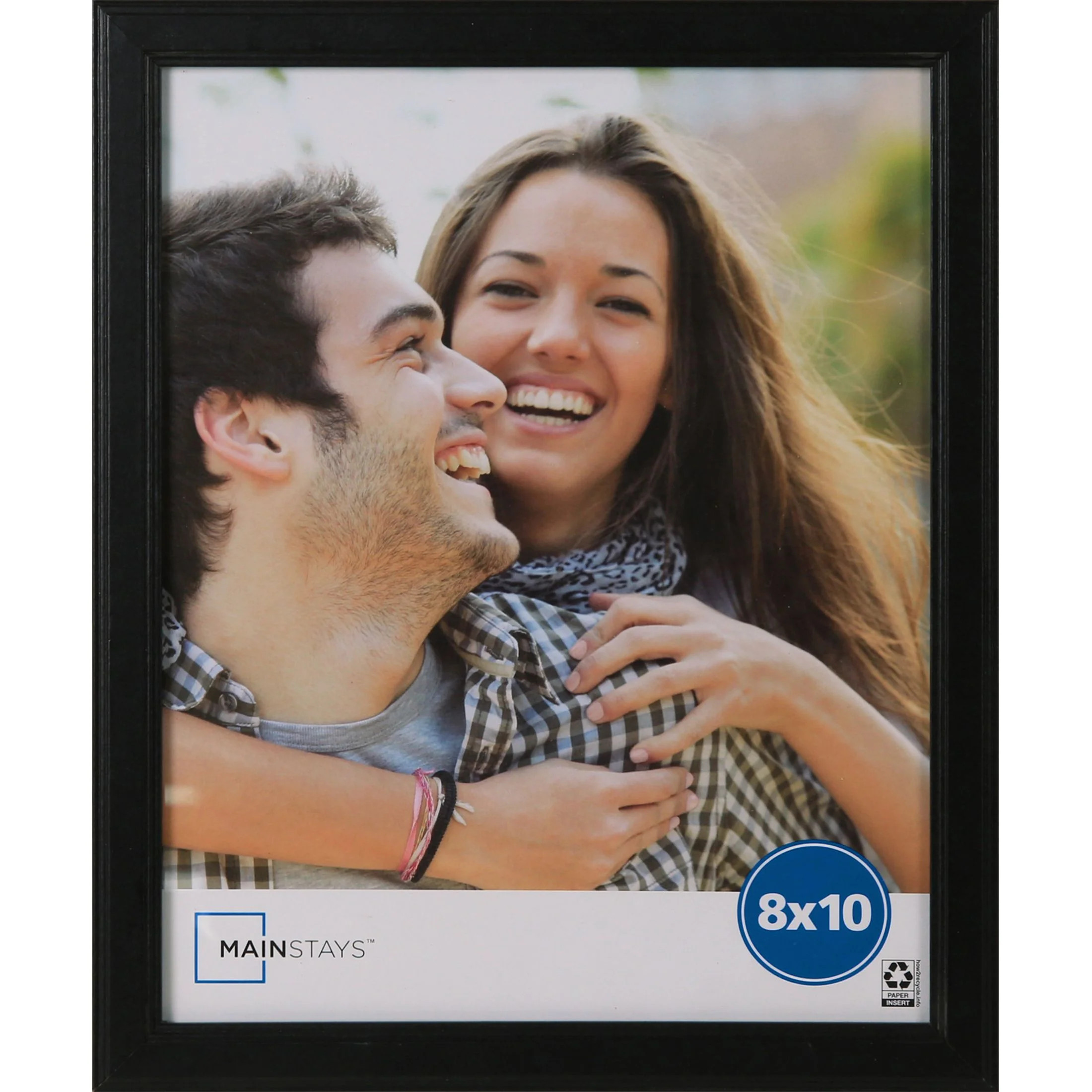 Mainstays 8x10 Step Black Basic Tabletop Picture Frame | Walmart (US)
