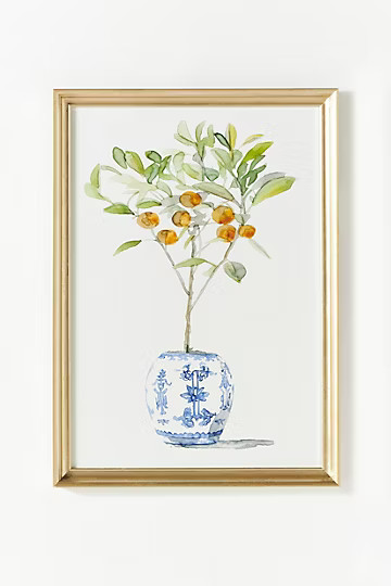 Watercolor House Plant Wall Art | Anthropologie (US)