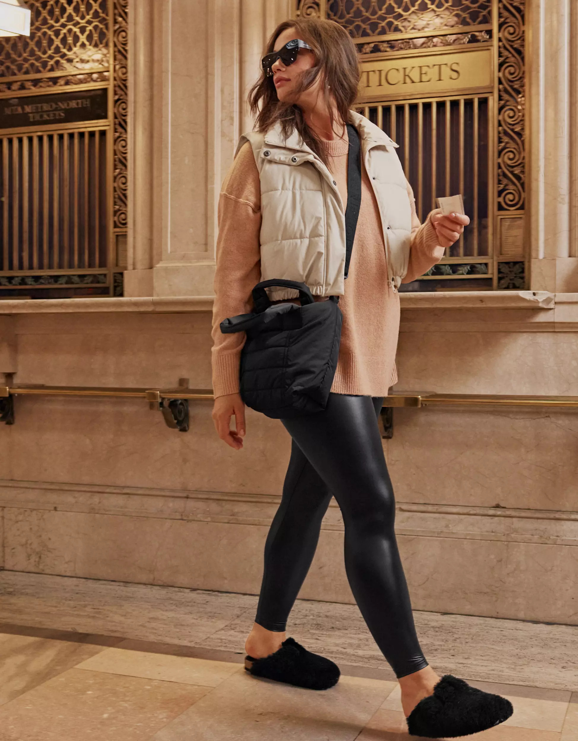 OFFLINE By Aerie Real Luxe Faux Leather Legging | Aerie
