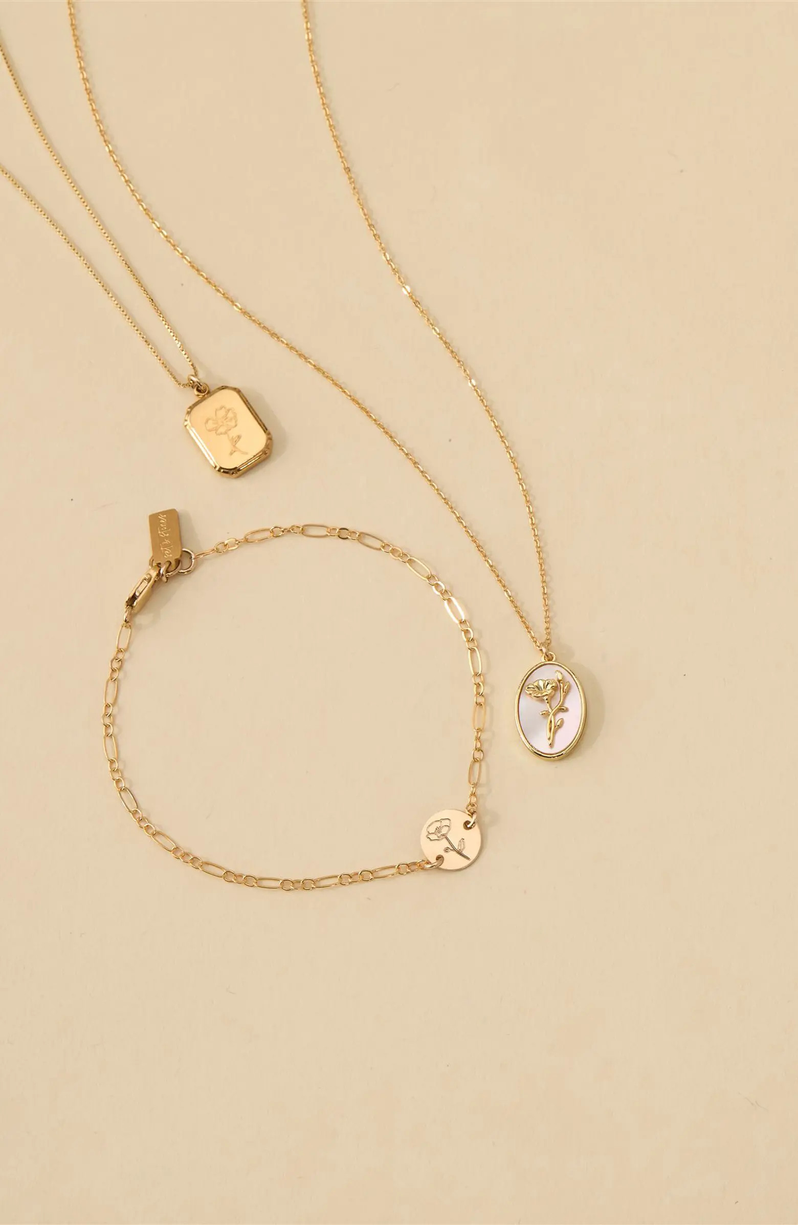 Katrina Birth Flower Pendant Necklace | Nordstrom
