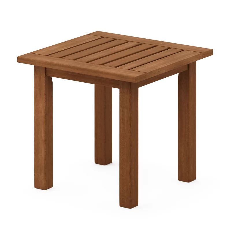 Fina Teak Wooden Side Table | Wayfair North America