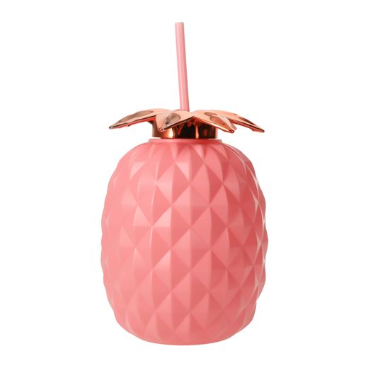 pineapple sipper with lid & straw 56oz | Five Below