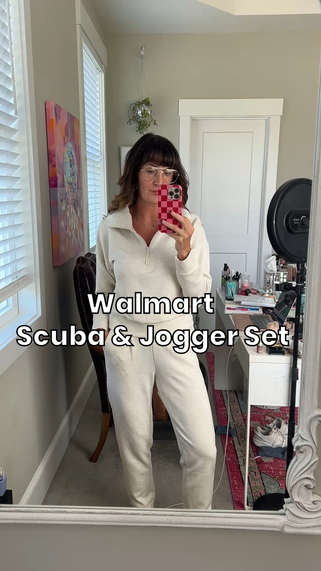 I can’t believe it’s from Walmart. Feels like Lululemon! // color is : wheat Heather . top in a small and pants in xs (so i believe it to be a bit oversized)

#LTKFindsUnder50 #LTKStyleTip #LTKOver40