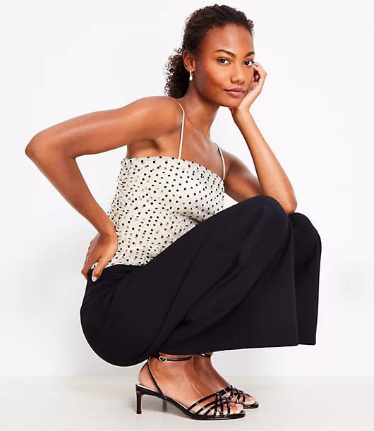 Loft Velvet Dot Tulle Cami | LOFT