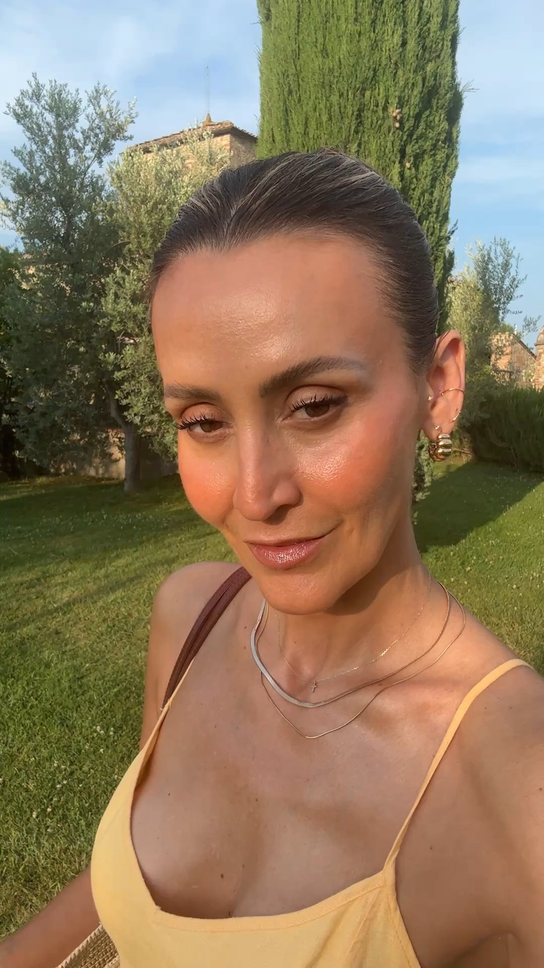 Dinner in Tuscany outfit - my dress is fully stocked in the white color. Size 2 

#LTKSeasonal #LTKStyleTip #LTKShoeCrush