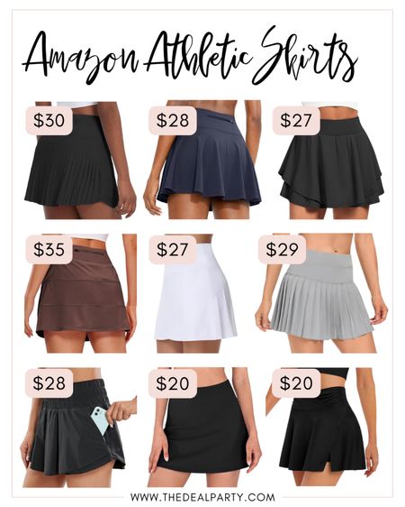 Athletic Skirts | Amazon Athletic Wear | Tennis Skirts 

#LTKfindsunder50 #LTKfindsunder100 #LTKfitness