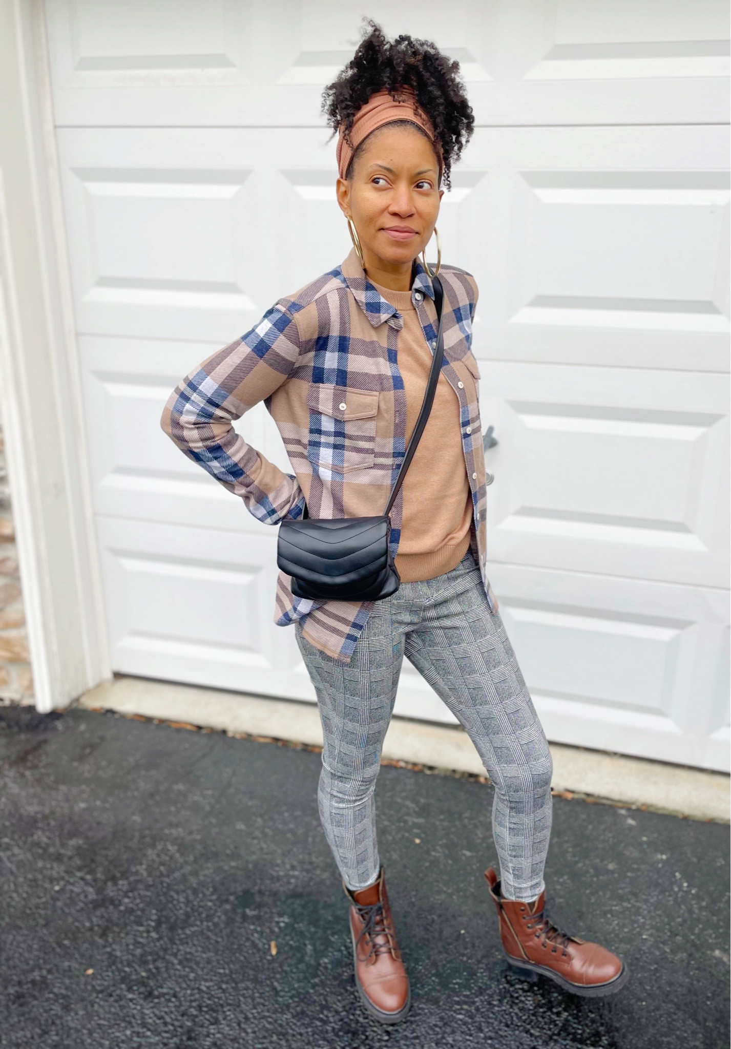 Plaid on plaid for a day of running errands. And…the sweater is on major deal 

#LTKunder100 #LTKsalealert #LTKFind
