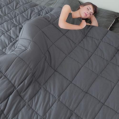 MerLerner Weighted Blanket (30LBS 88” X 104” 7-Layered) King Size Comfortable 200TC 100% Cott... | Amazon (US)