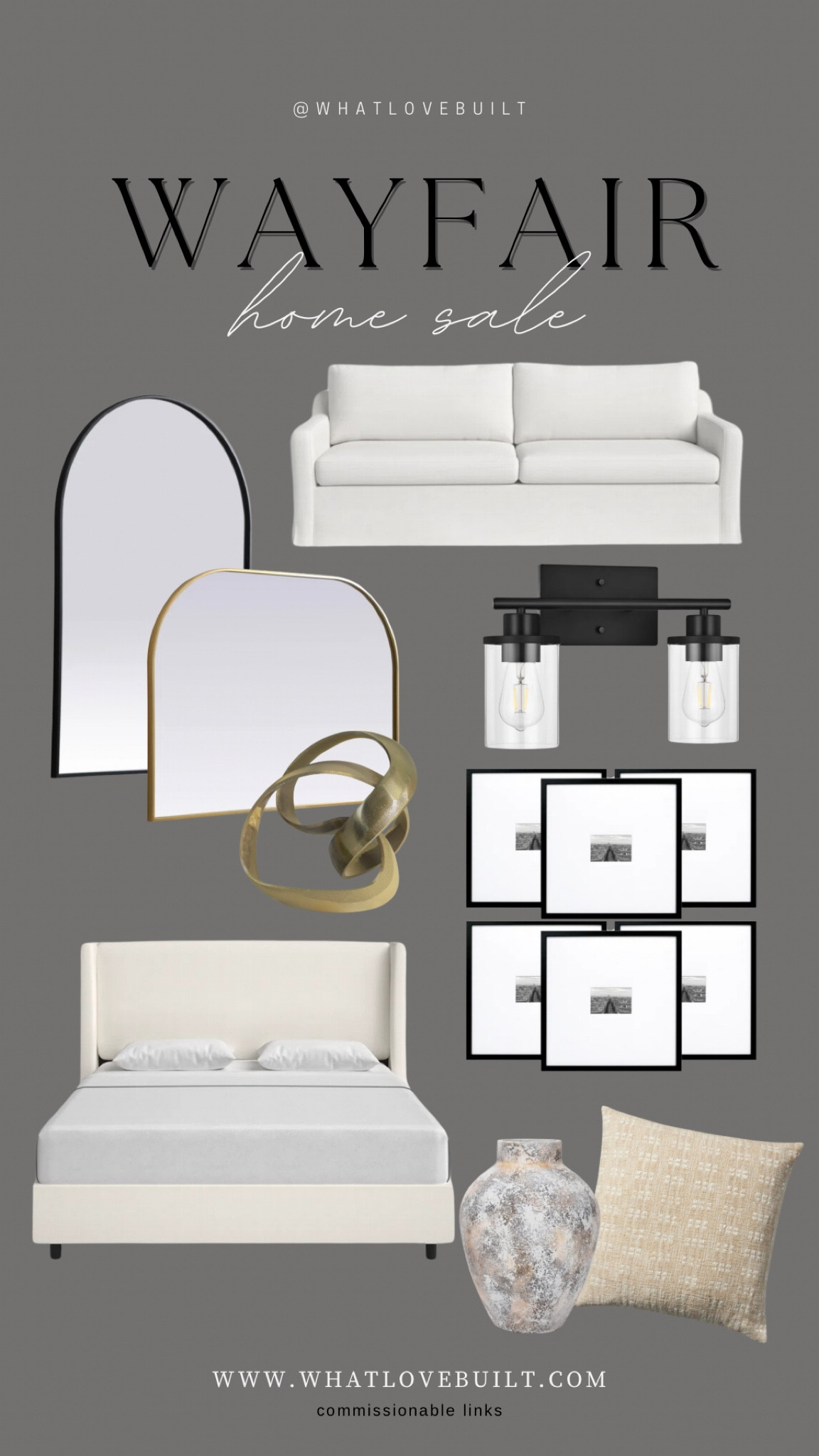 Wayfair home sale 

#furniture #mirror #lighting #pictureframe #bed #bedding #modernhome #home #decor #sofa #couch #neutral #bathroom

#LTKFamily #LTKFindsUnder100 #LTKHome