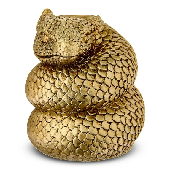 Snake Candle Holder Tabletop Decor, Gold, 3.5", Halloween by Way To Celebrate - Walmart.com | Walmart (US)