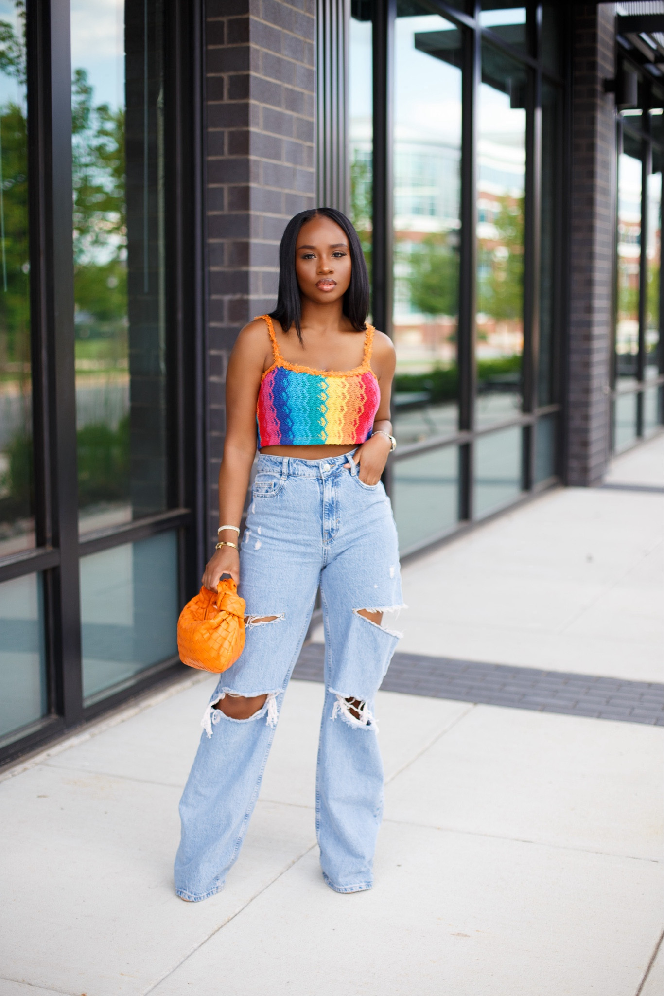 Forever a ripped jeans kinda girl ☺️

Shop this look and similar on my LTK via link in bio 
#ootd 