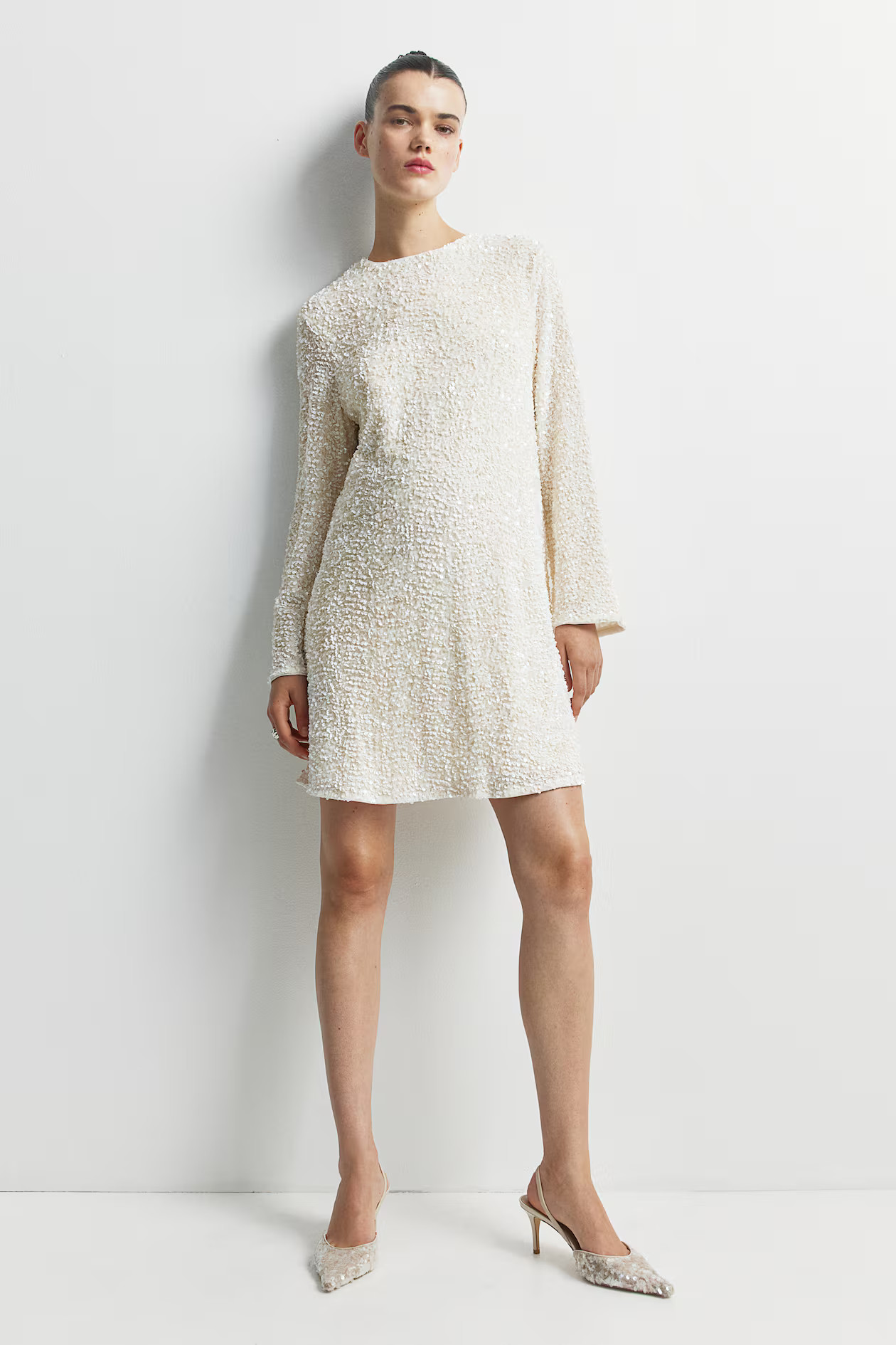 MAMA Sequined Tie-Back Dress | H&M (US + CA)