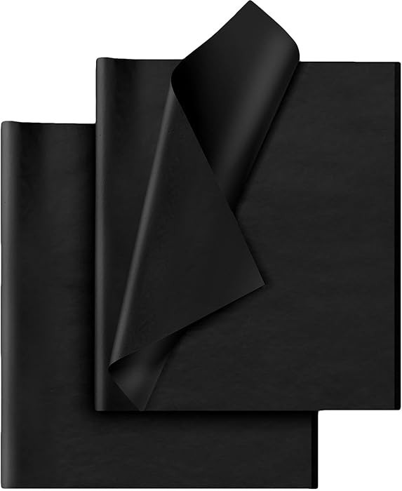 Hlonon Black Tissue Paper - 30 Sheets, 14 x 20 Inch, Gift Wrapping, DIY Crafts, Wedding, Birthday... | Amazon (US)