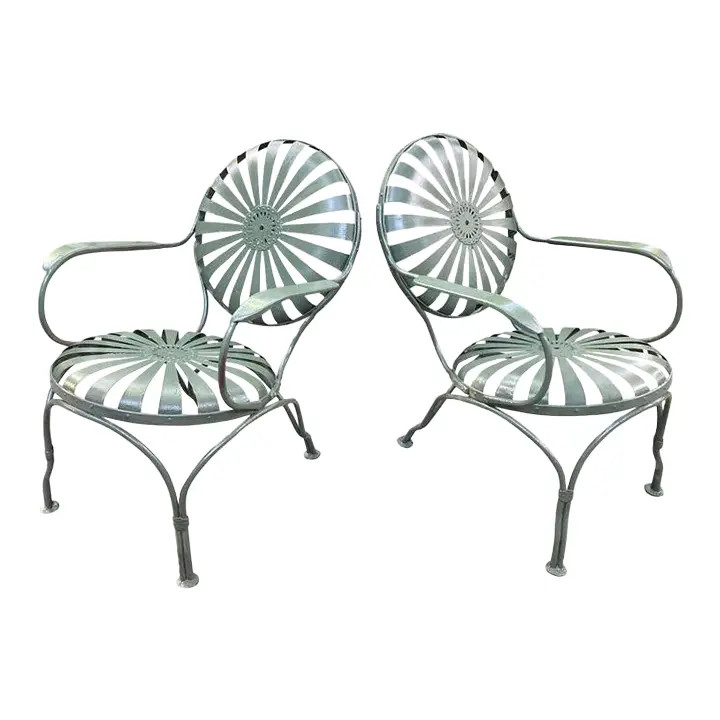 1950s Francois Carre Petite Lounge Chairs - A Pair | Chairish